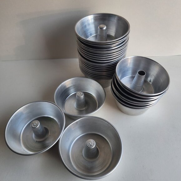 mini aluminum bundt pans, mini savarin molds Cook Or Craft 32pc - Picture 1 of 7